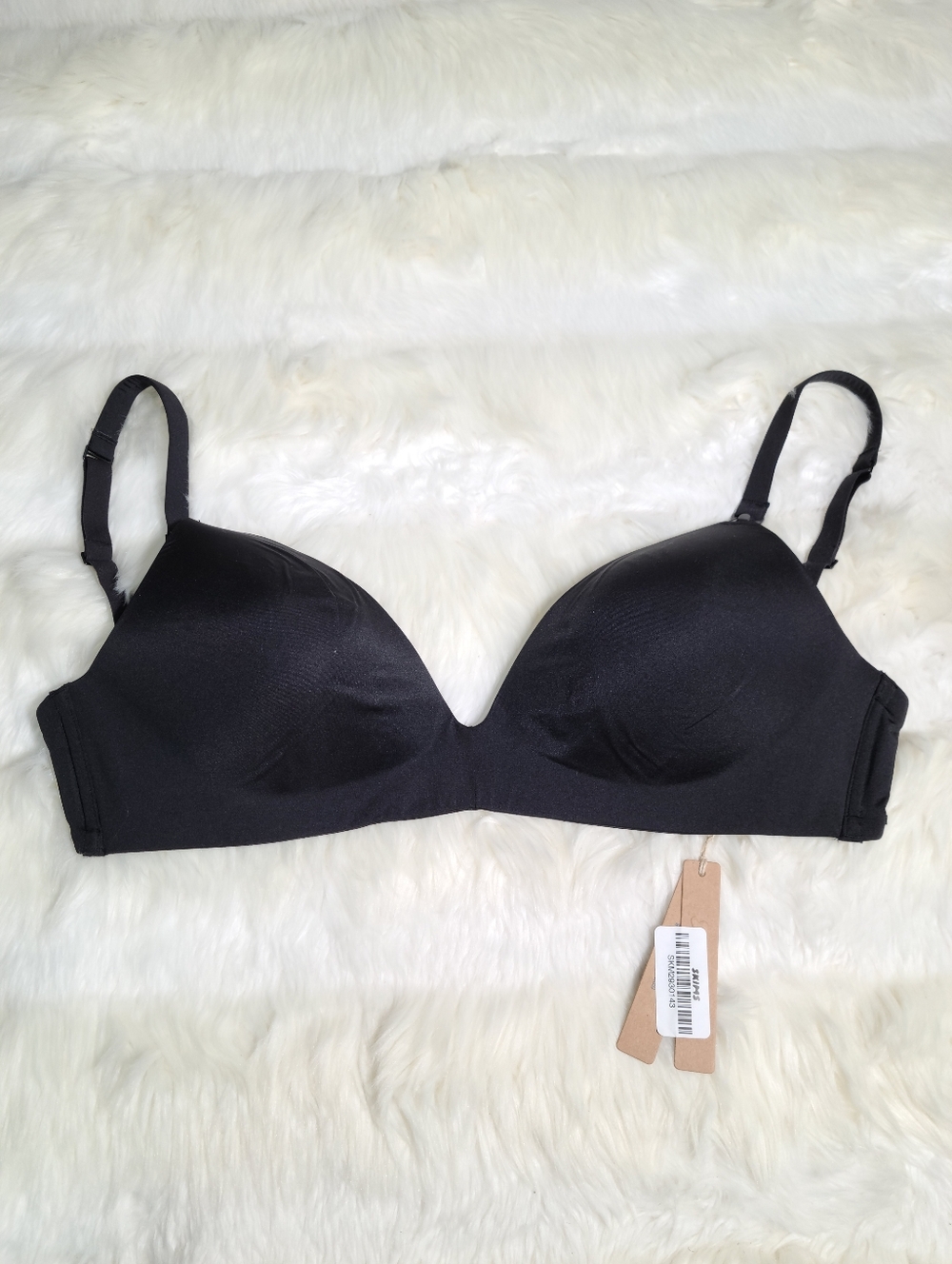 SKIMS Maternity Wireless Form T-Shirt Demi Nursing Bra Black Onyx 34DD NEW